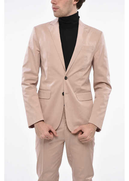 Costume DSQUARED2 Cotton Paris Side Vents 2-Button Suit Pink Barbati (BM 19248899) 2