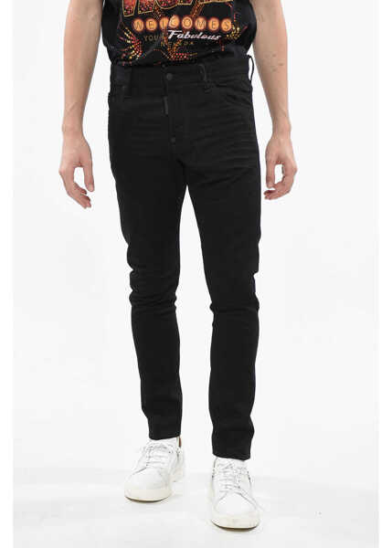 Blugi slim fit DSQUARED2 Manchester City Limited Edition Dark Washed Stretch Denim Se Black Barbati (BM 19248920) 1