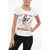 DSQUARED2 Printed Scoop Fit Crew-Neck T-Shirt White