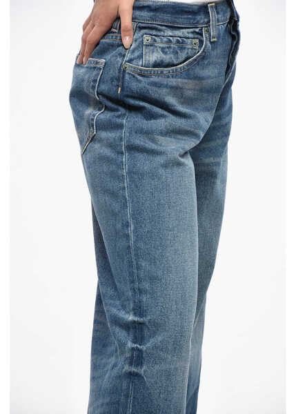 Blugi drepti INTERIOR Visible Stitching Wide Leg The Remy Jeans 24Cm Blue Femei (BM 19248929) 2