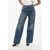 INTERIOR Visible Stitching Wide Leg The Remy Jeans 24Cm Blue