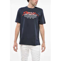 Tricouri Crew Neck Cotton T-Shirt With Embossed Logo Barbati