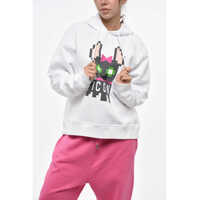 Bluze de trening Icon Fleeced-Cotton Cool Fit Hoodie With Print Femei