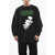 Raf Simons Vintage Effect Altered Reality Crew-Neck Sweatshirt With Fro Black