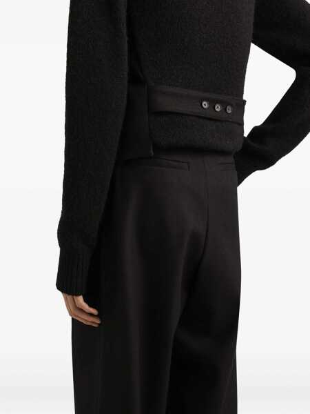 Pantaloni Dolce & Gabbana Black Pants With Belt Loops And Cuffed Hem In Wool Man Black Barbati (BM 19249242) 4