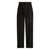 Dolce & Gabbana Black Pants With Belt Loops And Cuffed Hem In Wool Man Black