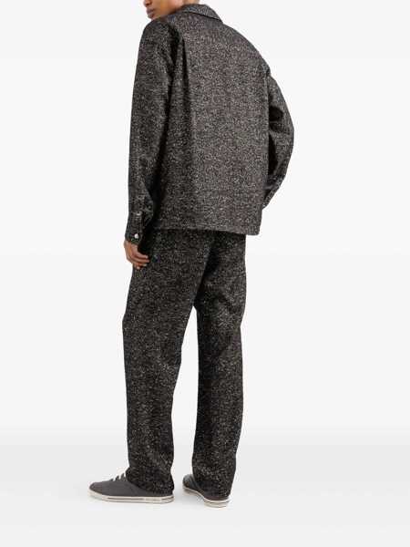 Pantaloni Dolce & Gabbana Dark Grey Trousers With Elasticated Waist With Drawstring In Wool Blend Man GREY Barbati (BM 19249257) 3