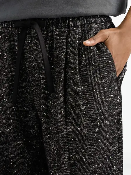 Pantaloni Dolce & Gabbana Dark Grey Trousers With Elasticated Waist With Drawstring In Wool Blend Man GREY Barbati (BM 19249257) 4