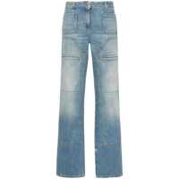 Blugi Palm Angels Knee-Panel Mid-Rise Straight Jeans Femei