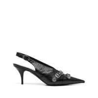 Pantofi cu toc Balenciaga Cagole Leather Slingback Pumps Femei
