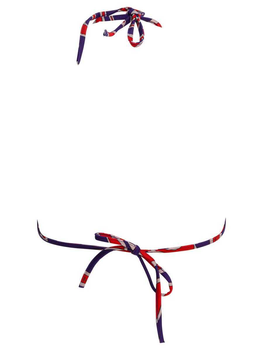 Sutiene PUCCI Pucci Labirinto Print Triangle Bikini Top PURPLE Femei (BM 19250358) 2