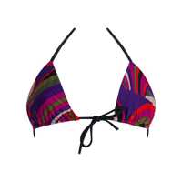 Sutiene Pucci Iride Print Triangle Bikini Top Femei