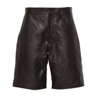 Pantaloni casual Lemaire Leather Knee Shorts Femei
