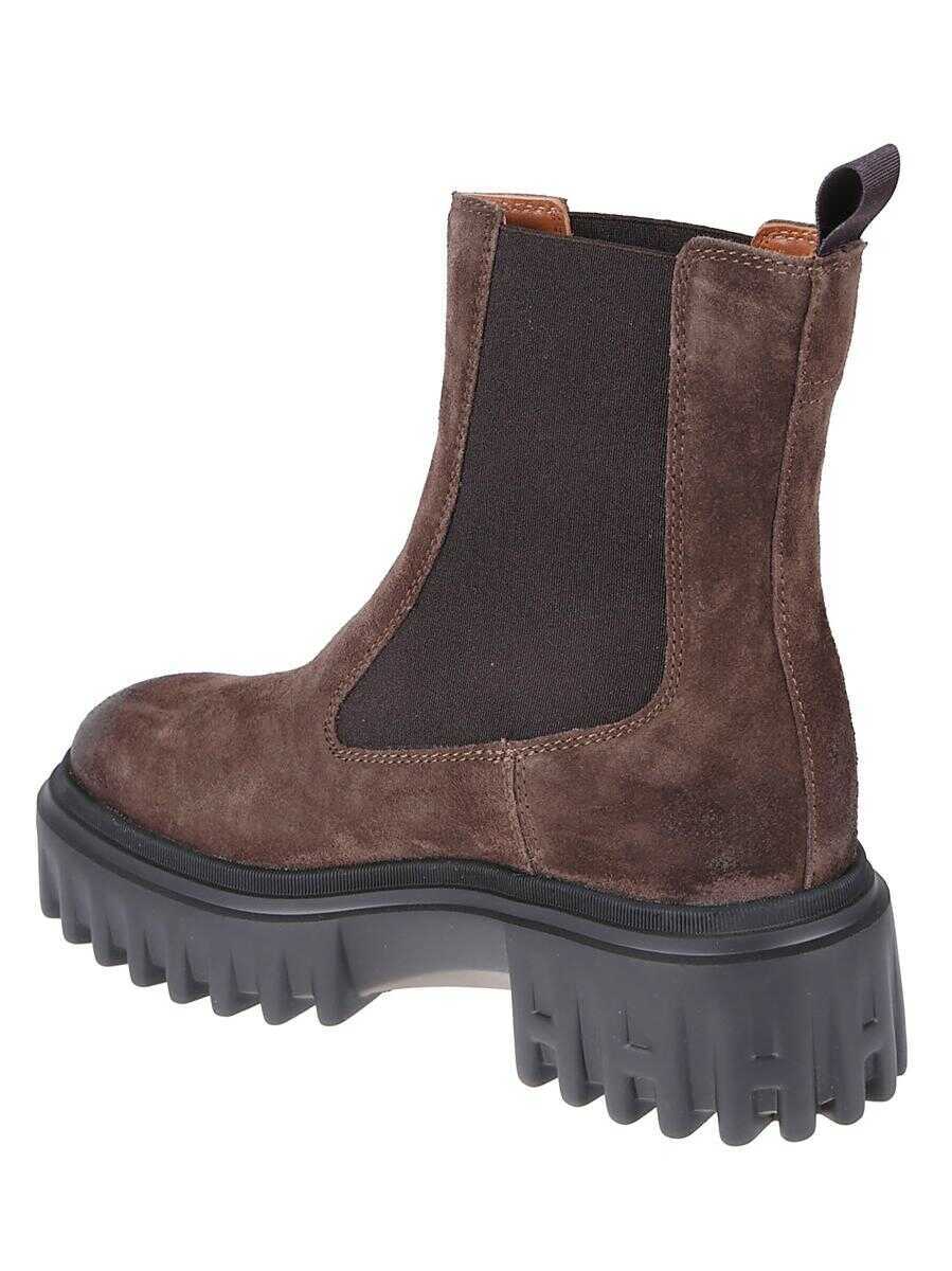 Bocanci Hogan Hogan Boots ankle BROWN Femei (BM 19253307) 3