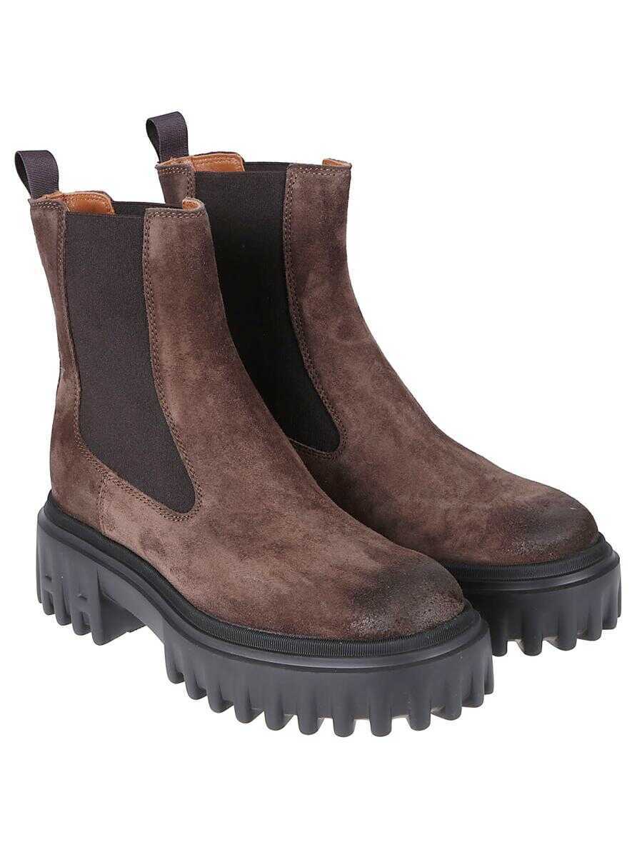 Bocanci Hogan Hogan Boots ankle BROWN Femei (BM 19253307) 5