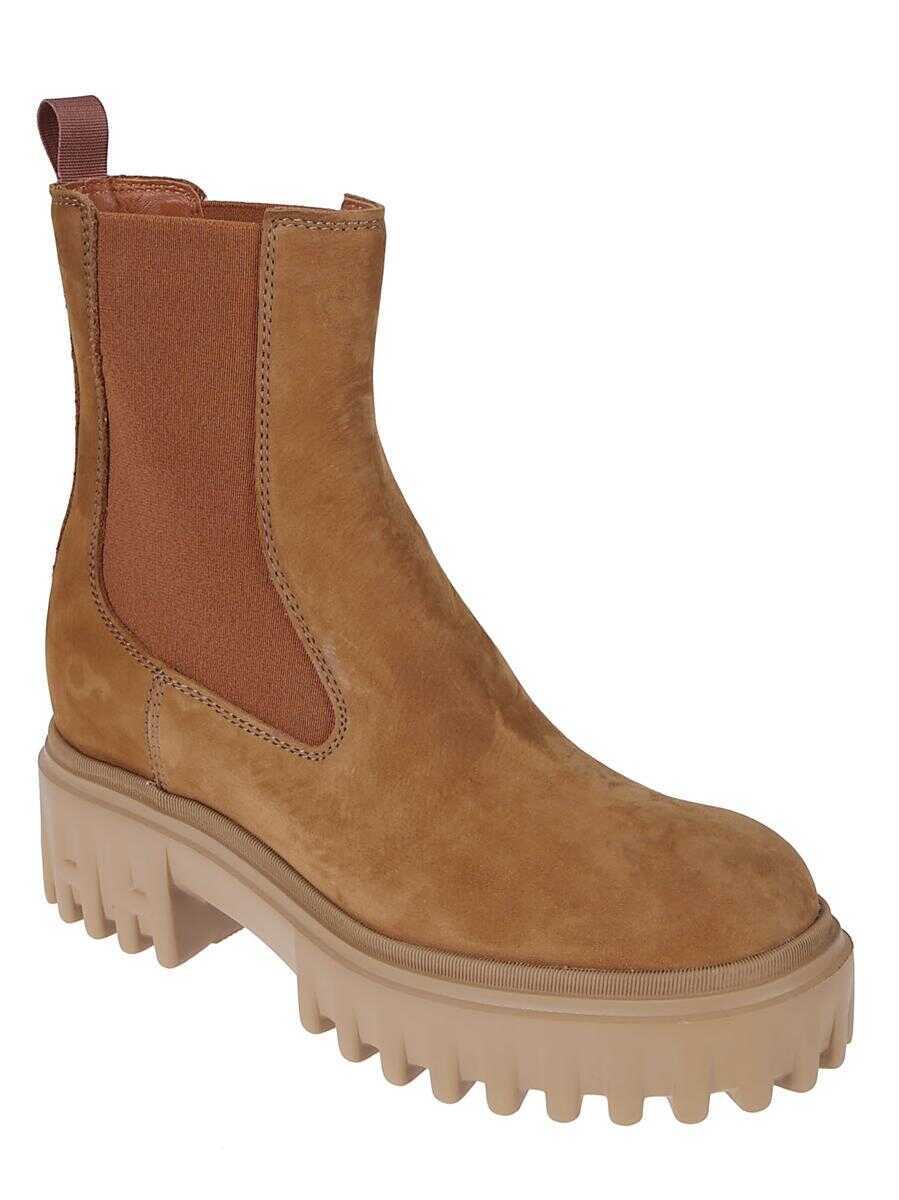 Bocanci Hogan Hogan Boots ankle BROWN Femei (BM 19253352) 2