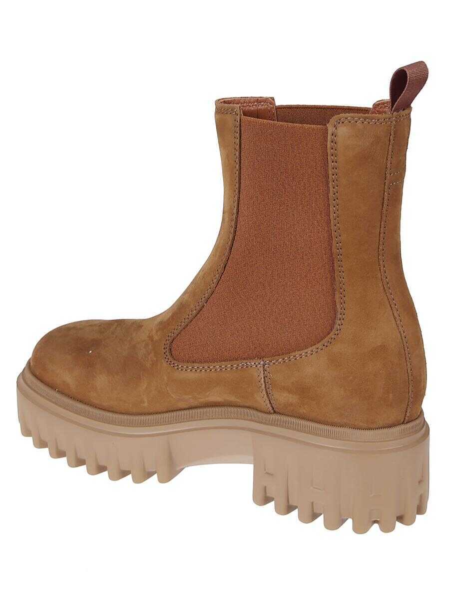 Bocanci Hogan Hogan Boots ankle BROWN Femei (BM 19253352) 3