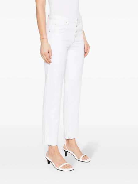 Blugi Isabel Marant Isabel Marant Jemina Slim-Fit Cropped Jeans WHITE Femei (BM 19253370) 3