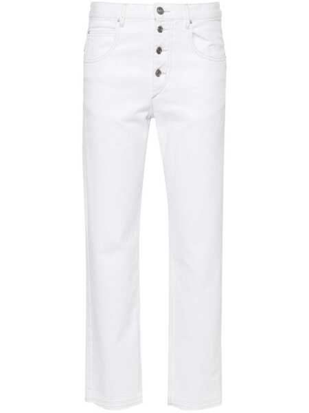 Blugi Isabel Marant Isabel Marant Jemina Slim-Fit Cropped Jeans WHITE Femei (BM 19253370) 1