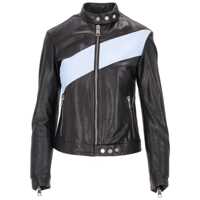 Geci La Rose Leather Bomber Black Femei