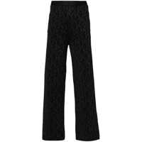 Pantaloni casual Palm Angels Knitted Flared Trousers Femei