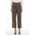 SIBEL SARAL Wool Blend Fritz Single Pleat Pants Brown