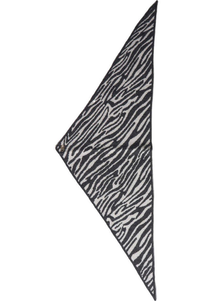 Esarfe Liu Jo Scarf with animal-print Grey Femei (BM 19253864) 1