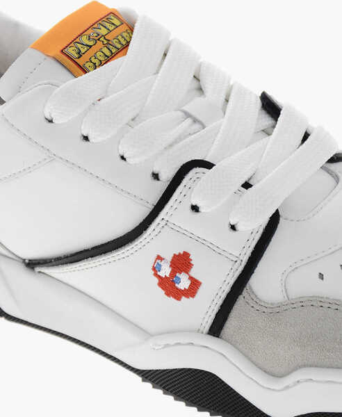 Sneakers DSQUARED2 Pc-Man X D2 Low-Top Leather Sneakers With Suede Inserts White Femei (BM 19253870) 4