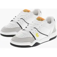 Sneakers Pc-Man X D2 Low-Top Leather Sneakers With Suede Inserts Femei