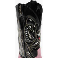 Cizme casual pentru Barbati - Cizme casual DSQUARED2 Two-Tone Brushed Leather Cowboy Western Boots Black Barbati (BM 19253903) - B-mall.ro