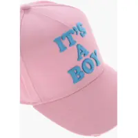 Barbati pagina 9 - Sepci DSQUARED2 Cotton Gabardine Its A Boy Baseball Cap With Embossed Embro Pink Barbati (BM 19253921) - B-mall.ro