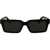 Off-White Rectangular Warren Sunglasses With Logoed Frame Black