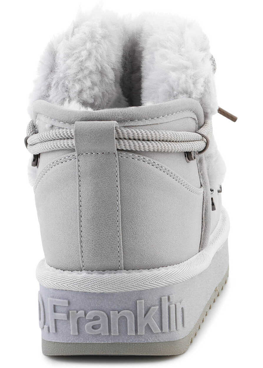Cizme de iarna D.Franklin Nordic TRK Fur Low Light Grey Grey Femei (BM 19253960) 5