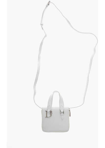 Portofele DSQUARED2 Leather D2 Statement Crossbody Wallet White Femei (BM 19253981) 3