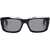 Off-White Solid Color Hays Sunglasses With Silver-Tone Logo Black