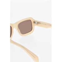 Ochelari de soare Dama - Ochelari de soare Off-White Solid Color Oversized Verona Rectangular Sunglasses Beige Femei (BM 19254005) - B-mall.ro