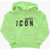 DSQUARED2 Icon Brushed Cotton Hoodie With Printed Logo Green
