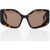 Off-White Tortoiseshell Frame Denver Sunglasses Brown
