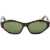 Off-White Cat-Eye Kent Sunglasses With Tortoiseshell Frame Brown