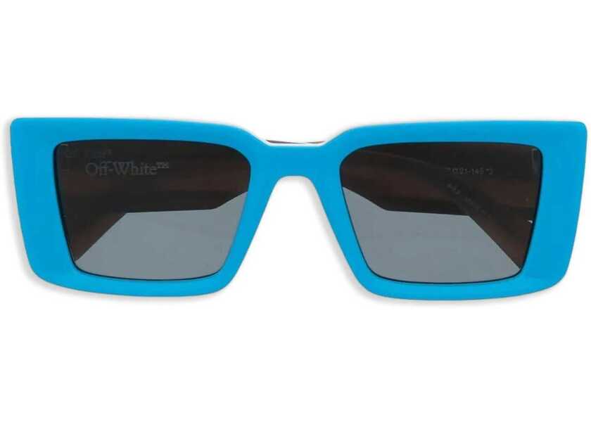 Ochelari de soare Off-White Rectangular Savannah Sunglasses With Contrasting Rods Light Blue Femei (BM 19254068) 1