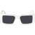 Off-White Squared Milano Sunglasses With Logoed Maxi Rods White