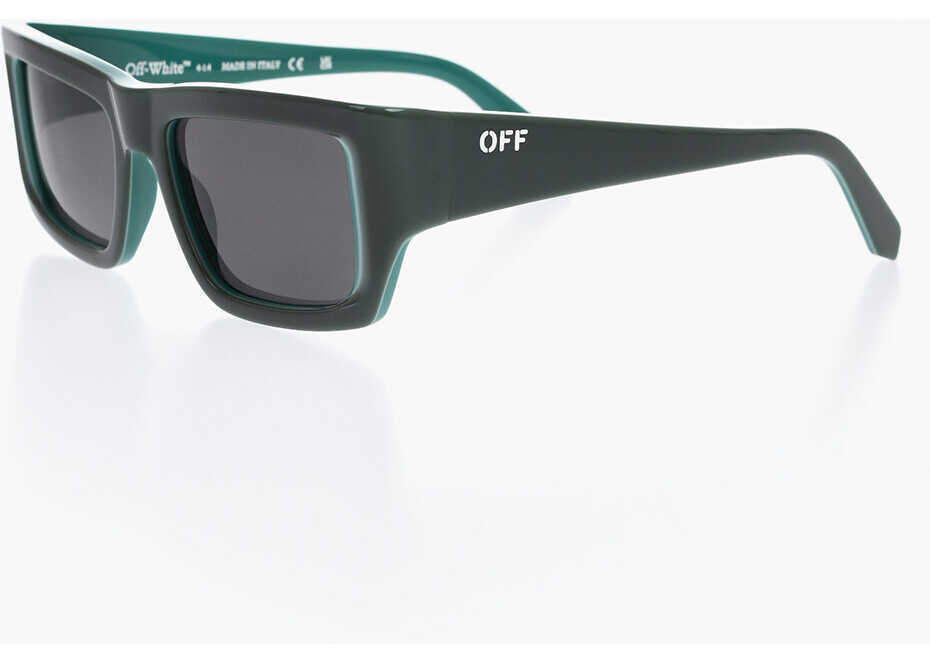 Ochelari de soare Off-White Squared Prescott Sunglasses With Logoed Rods Green Femei (BM 19254083) 2