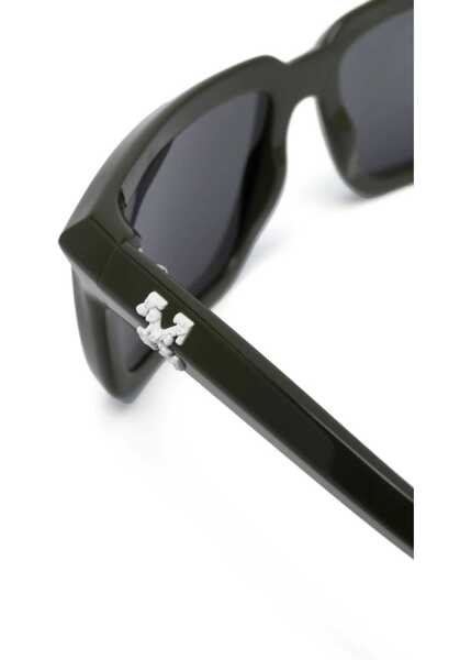 Ochelari de soare Off-White Solid Color Portland Rectangular Sunglasses With Embossed Lo Military Green Femei (BM 19254086) 3