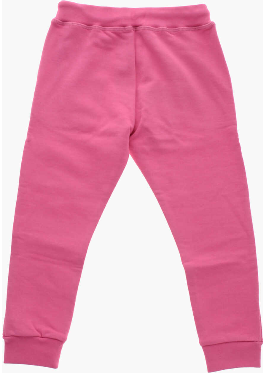 Pantaloni de trening DSQUARED2 Brushed Cotton Icon Sweatpants Pink Baieti (BM 19254095) 3