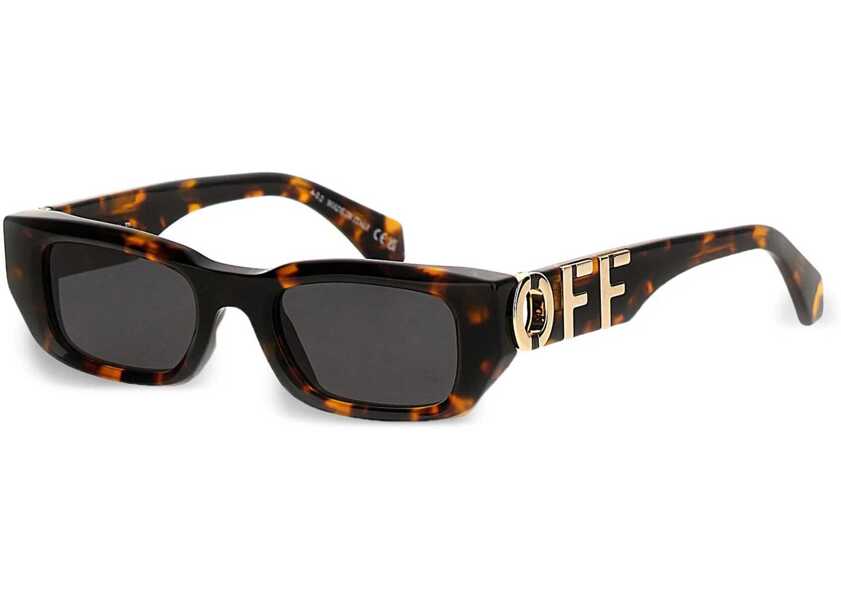 Ochelari de soare Off-White Rectangular Fillmore Sunglasses With Logoed Rods Brown Femei (BM 19254098) 3