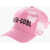 DSQUARED2 Acid-Wash Effect Solid Color Goth Gurl Cap Pink