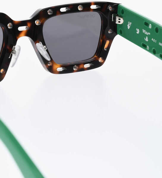 Ochelari de soare Off-White Tortoiseshell Mercer Sunglasses With Perforated Frame Brown Femei (BM 19254116) 3