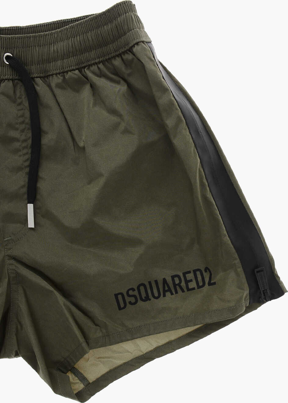 Bermude DSQUARED2 Swimshorts With Side Contrasting Bands Military Green Barbati (BM 19254122) 2
