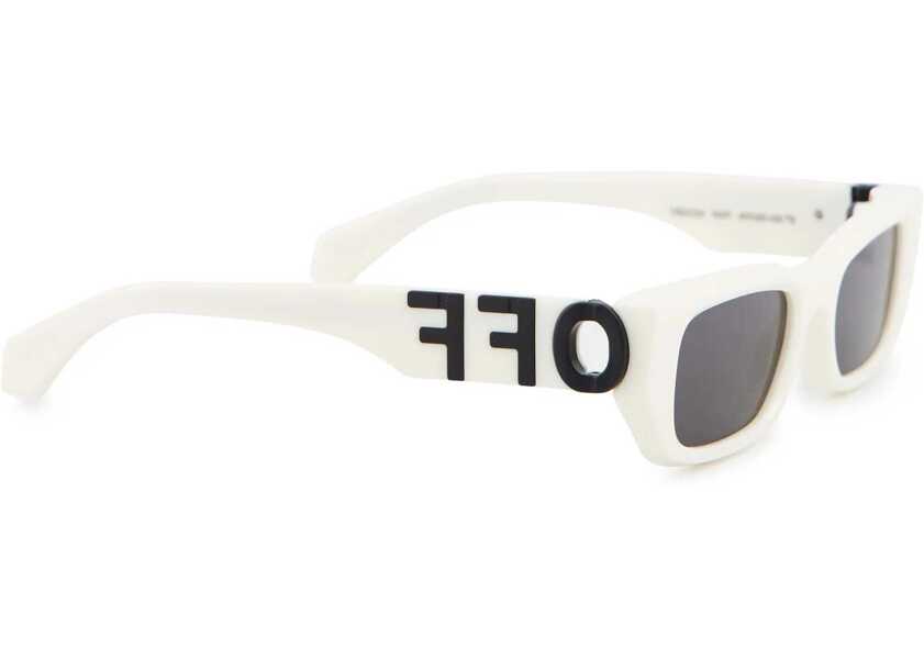 Ochelari de soare Off-White Rectangular Fillmore Sunglasses With Logoed Rods White Femei (BM 19254125) 3
