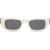 Off-White Rectangular Fillmore Sunglasses With Logoed Rods White